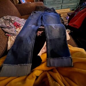Lee Rider Indigo crop jeans